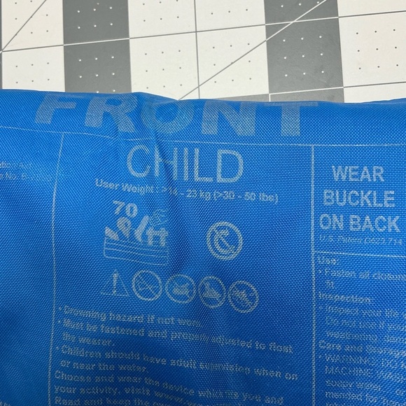 Blue Dolphin and Anchor Themed Life Jacket - Picture 5 of 7